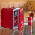 thumbnail image 4 of Coca-Cola 6 Can Portable Mini Fridge, Bluetooth Speaker, 4L Cooler/Warmer, Red, 4 of 9