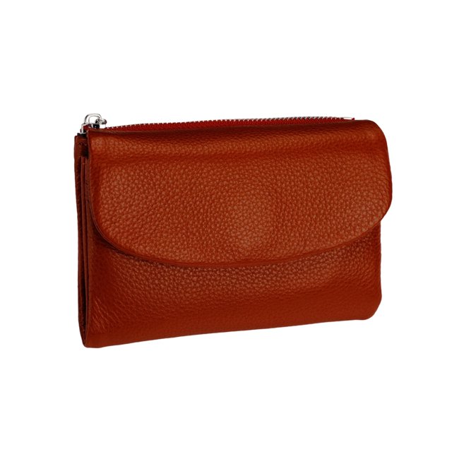 Leather Purse Women's Slim RFID Blocking Wallet Soft Leather Small Card Holder For Daily Use And Travel With Large Storage Capacity
