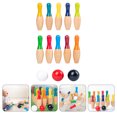 thumbnail image 1 of GOOHOCHY Jeu de Quilles pour Enfants en Bois Interactif 1 Ensemble, 1 of 8