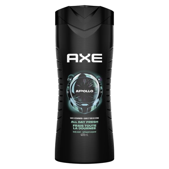 AXE Nettoyant Corporel Sauge et Bois de Cèdre Frais Toute la Journée Apollo, 473 ml