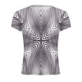 thumbnail image 4 of EGNMCR Men's Fashion Summer Neckline T-shirt Printing Pattern Short Sleeve, 4 of 5