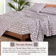 thumbnail image 4 of Ruvanti 100% Cotton Sheets - Crispy Cooling Percale Sheets For Split King Size Bed, Breathable & Durable Split King Sheet Set For Adjustable Bed, 16 Inches Deep Pocket Bed Sheets, Hope, 5 Pcs, 4 of 5