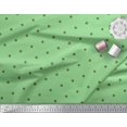 thumbnail image 3 of Soimoi Green Modal Satin Fabric Polka Dots Decor Fabric Printed Yard 42 Inch Wide, 3 of 3