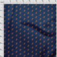 thumbnail image 3 of oneOone Georgette Viscose Fabric Floral Block Printed Fabric 1 Yard 42 Inch Wide, 3 of 4