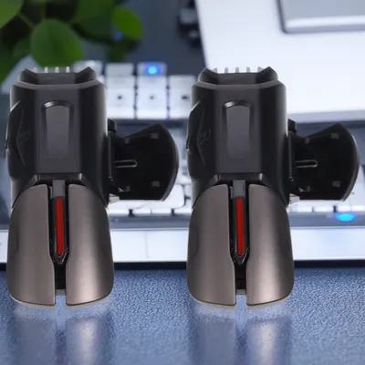 TEHAUX 1Pair Black Game Controller Trigger Made of Metal and ABS Durable Practical for Mobile Game Use