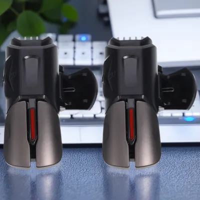 TEHAUX 1Pair Black Game Controller Trigger Made of Metal and ABS Durable Practical for Mobile Game Use