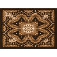 thumbnail image 1 of Ahgly Company Machine Washable Indoor Rectangle Transitional Black Brown Area Rugs, 2' x 3', 1 of 7
