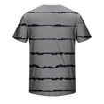 thumbnail image 4 of Qertyioot Chemises Hawaïennes pour Hommes, Col Rond Imprimé à Rayures Pull Sport Manches Courtes, 4 of 5