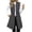 Grey, variant on Mevxay Women's Sleeveless Long Blazer Vest Open Front Elegant Business Work Cardigan Jacket Coat Black 2XL