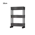 thumbnail image 4 of Shengyu Multifunctional Storage Solution For Bedroom And Living Room Occupying No Space Storage Cart Utility black,3 layers 25cm, 4 of 6
