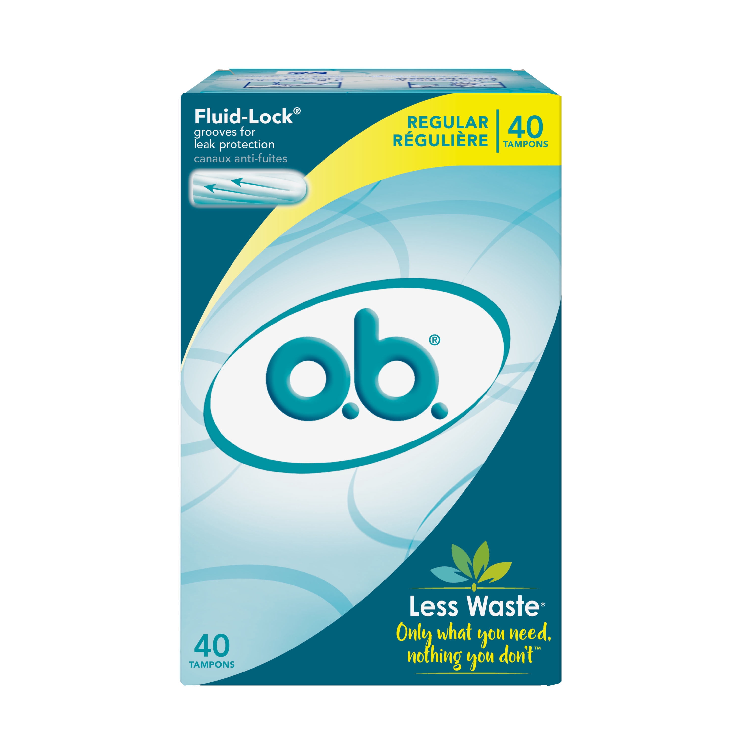 Tampons o.b. originaux sans applicateur à absorptivité régulière