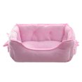 thumbnail image 1 of Maytalsory Snuggle Up With Furry Friend Soft Dog Bed With Raised Rim Two Size For Choice Dog Kennel Pet Bed pink L 1Set, 1 of 6