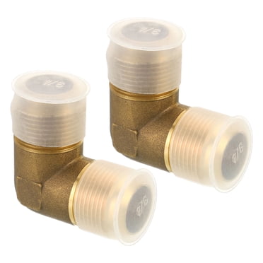 Unique Bargains 3/4' x 3/4' Brass Pipe Fitting Flare 90 Degree Elbow Tube Fitting Pipe Adapter Connector 2 Pack