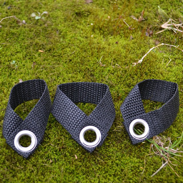 OULII 8Pcs Black Awning Pole Fixing Buckle Durable PP Clips for Outdoor Tent and Canopy Stabilization