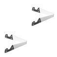 thumbnail image 3 of Ruiboury V Forme Réglable Pliage Mobile Tablette Téléphone Intelligent Se Tient Support de Taille Portable Blanc 2Set, 3 of 6