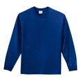 thumbnail image 1 of Port and Company PC61LS Adult's LS Essential T-Shirt Royal X-Large, 1 of 2