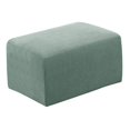 thumbnail image 3 of Stretch Ottoman Cover Ottoman Slipcovers Rectangle Foot Stool Covers Ottoman Foot Rest Cover Jacquard Fabric with Elastic Bottom, 3 of 8