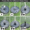thumbnail image 4 of Solar Fountain, 200L/h Water Fountain Pump, For Bird Bath Pool, 4 of 8