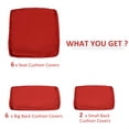 thumbnail image 4 of Outsunny Housses de Coussins d'Extérieur 14 Pcs, Housses de Coussins de Patio, Rouge, 4 of 10