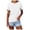White, variant on LUOGENLI Female T-shirts for Womens Women's Solid Color Crew Neck Loose Casual Short Sleeve T Shirt Womens T-shirts Graphic Tees Valentines Womens T-shirts Graphic Tees Summer Clothes Army Green XXL