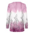 thumbnail image 4 of Chandails à Capuchon Mode pour Femmes 2023 Hauts Automne Manches Longues Chandail Ample Chemise Chic Décontractée Chandails à Col Rond pour Dames Rabais de 50 % Liquidation Costumes d'Halloween/Noël, 4 of 5
