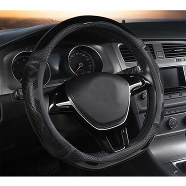 LSLJS Car Steering Wheel Cover Honeycomb Fashion Men and Women Four Seasons Available Handlebar Cover Steering Wheel Cover