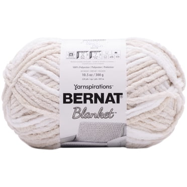 Bernat® Blanket™ #6 Super Bulky Polyester Yarn, Beach Foam 10.5oz/300g, 220 Yards