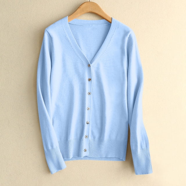 Mefallenssiah Oversized Cardigans for Women Women'S New Spring and New Women'S Sweater Cardigan V-Neck Long Sleeve Plus Oversize Women'S Cardigan Knitted Outer
