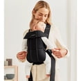 thumbnail image 2 of Porte-bébé BabyBjorn Mini, Tissé, Noir, 2 of 8