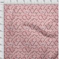 thumbnail image 3 of oneOone Cotton Poplin Peach Fabric Texture & Triangle Geometric Craft Projects Decor Fabric Printed By The Yard 42 Inch Wide, 3 of 4