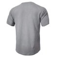 thumbnail image 3 of Mrzvby Chemises pour Hommes Tendance Bouton Col Rond Manches Courtes Raglan Blouse Légère Respirante Hauts Décontractés T-Shirts de Musculation, 3 of 3