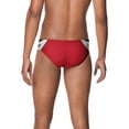 thumbnail image 3 of Speedo Men's Adult Edge Splice Brief - Team Black/Red, Size: 28, 3 of 3