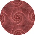 thumbnail image 1 of Ahgly Tapis Rond Lavable en Machine Intérieur Transitionnel Rouge Canneberge, 5 Pieds Rond, 1 of 7