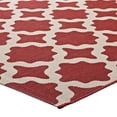 thumbnail image 3 of Modway Cerelia Treillis Marocain Tapis Intérieur et Extérieur 5 x 8 Pieds, Rouge/beige, 3 of 9