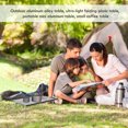 thumbnail image 3 of FENGGUIQU 1 Set Grey Folding Table for Outdoor Enthusiasts Portable for Camping and Hiking Small Picnic Table, 3 of 7