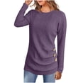 thumbnail image 1 of Women's Ribbed Sweater Set 2025 - Long Sleeve Tunic Leggings | Button Front Knit Pullover, 1 of 8