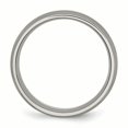 thumbnail image 2 of Titanium Grooved 8mm Brushed and Polished Band Ring 14 Size, 2 of 6