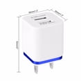 thumbnail image 5 of Usb Wall Charger Double Port Usb Wall Plug Brick Charging Box Adapter Double Usb Charger Block Usb Wall Charger with Smart Charging Cell Phone Wall Chargers for Travel Fast Charging Block, 5 of 5