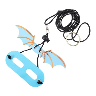 WHAMVOX 5 Pcs Laisses et Harnais pour Dragon Barbu Bleus Ajustables Contrôle pour Animaux Extérieur 7*1.6*0.04 Po