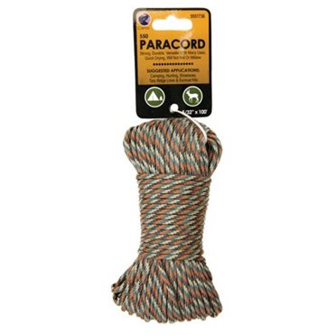 Koch Industries 550 Paracord 5/32 Inches by 100 Feet, Camouflage, Hank