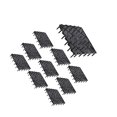 thumbnail image 3 of ZheElen 10Pcs Fish Tank Bottom Filter Plate Plate Suction Filter Black 14.5x14.5x2.5cm, 3 of 6