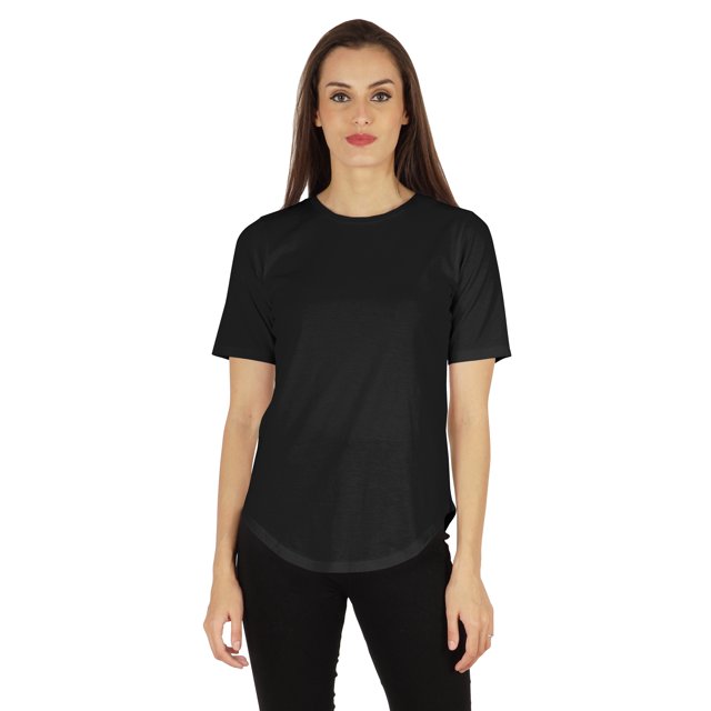 Inkmeso Regular Fit Solid Round NeckTop For Womens Casual Short Sleeves Soft Tee Tops