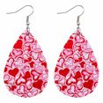 thumbnail image 1 of PVCS Valentine's Day Earrings Heart Love Red Lips Double Sided Printed Earrings, 1 of 2