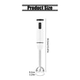 thumbnail image 4 of Immersion Hand Blender 500W Powerful Stick Blender with 9 Speed Control and 5 Attachments Stainless Steel Mixing Wand for Soup Smoothie Whisk Chopper Kitchen Use, 4 of 9