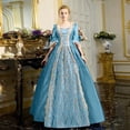 thumbnail image 2 of Robes Style Gothique pour Femmes Robe Midi Élégante Manches Longues Évasées Robe Trapèze de Soirée Grande Taille, 2 of 5