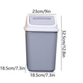 thumbnail image 3 of RXIRUCGD Bathroom Trash Can With Lid Small Garbage Can With Press Lid Plastic Wastebasket Flip Lid Trash With Popup Lid For Toilet Office Bedroom Living Room, 3 of 6