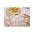 thumbnail image 5 of INSPIRE CHIC Detachable Fake Collar, Semi-Sheer Embroidery Mini Cape Neck Ruff for Blouse White-2, 5 of 5