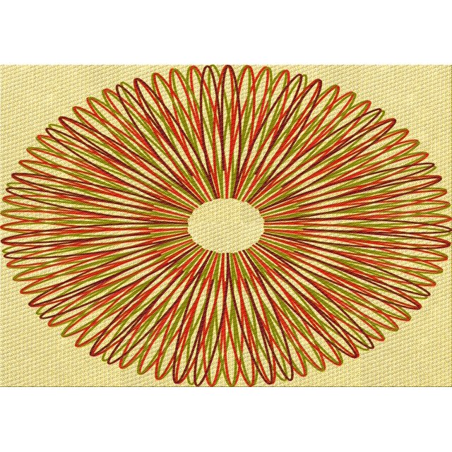 Ahgly Tapis Rectangulaire Lavable en Machine Intérieur Transitionnel Acajou Brun, 7 Pieds x 9 Pieds