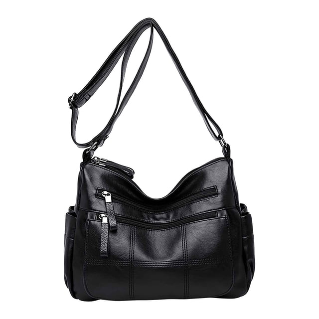 Edgergery Nouveau Sac Bandoulière à une Épaule en Cuir Grande Capacité à Multiples Compartiments Sac pour Femme