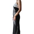 thumbnail image 4 of Wangsaura Robe Longue pour Femmes, Robe Sans Manches à Bretelles Spaghetti avec Nœud Contrasté, 4 of 6